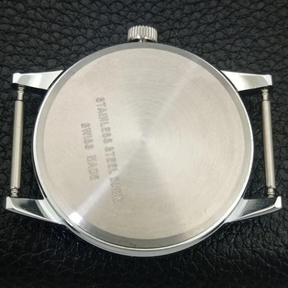 Vintage 1976 Montine Of Switzerland Manual Mens Silver Watch W/Nato Strap